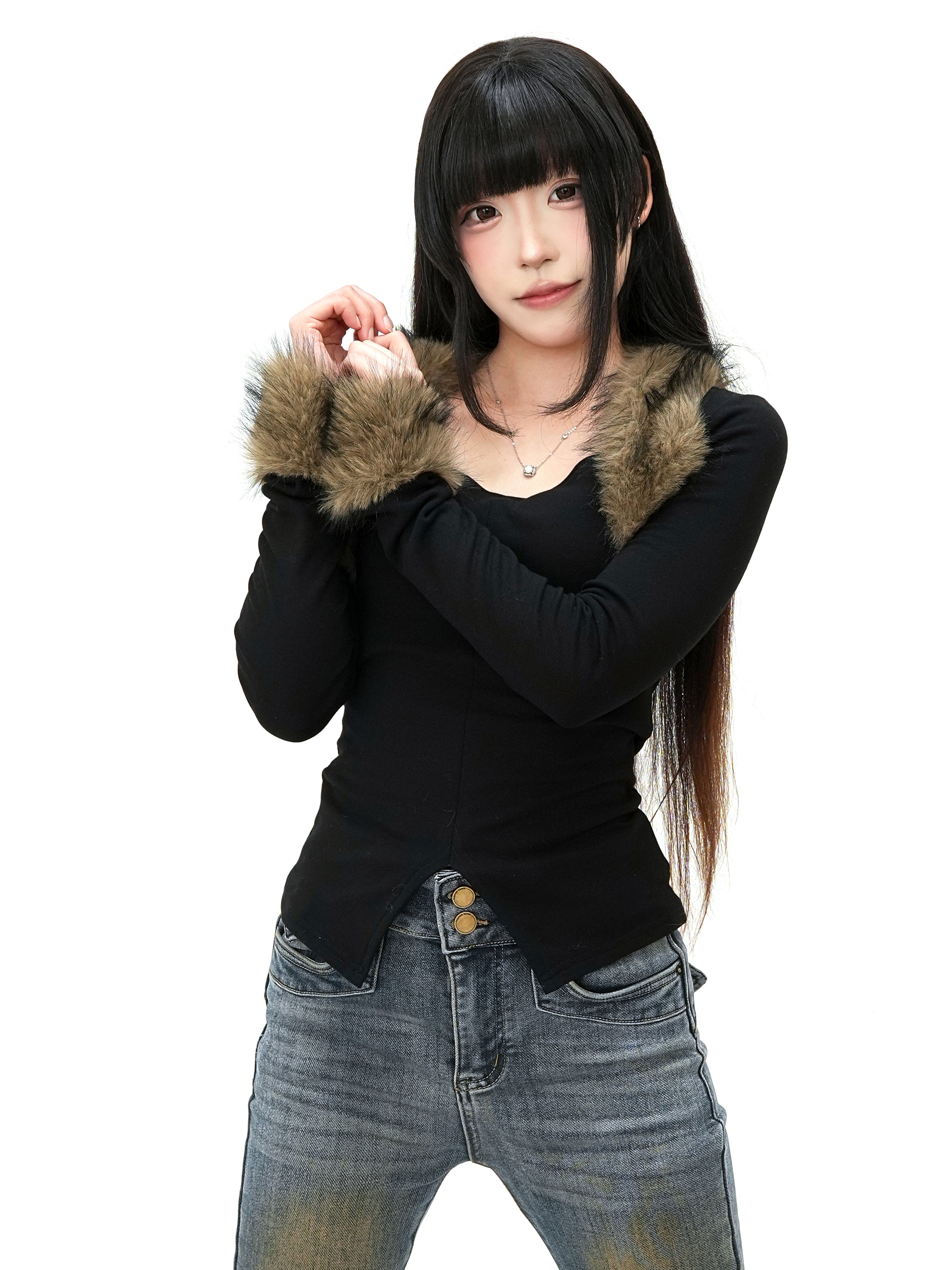 KAKISSタイトファーロングスリーブ