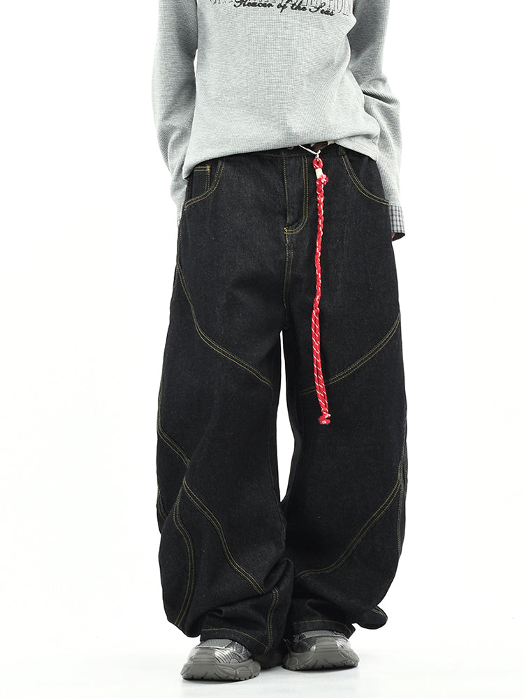 ステッチカーブデニム（ブレードベルト付き）