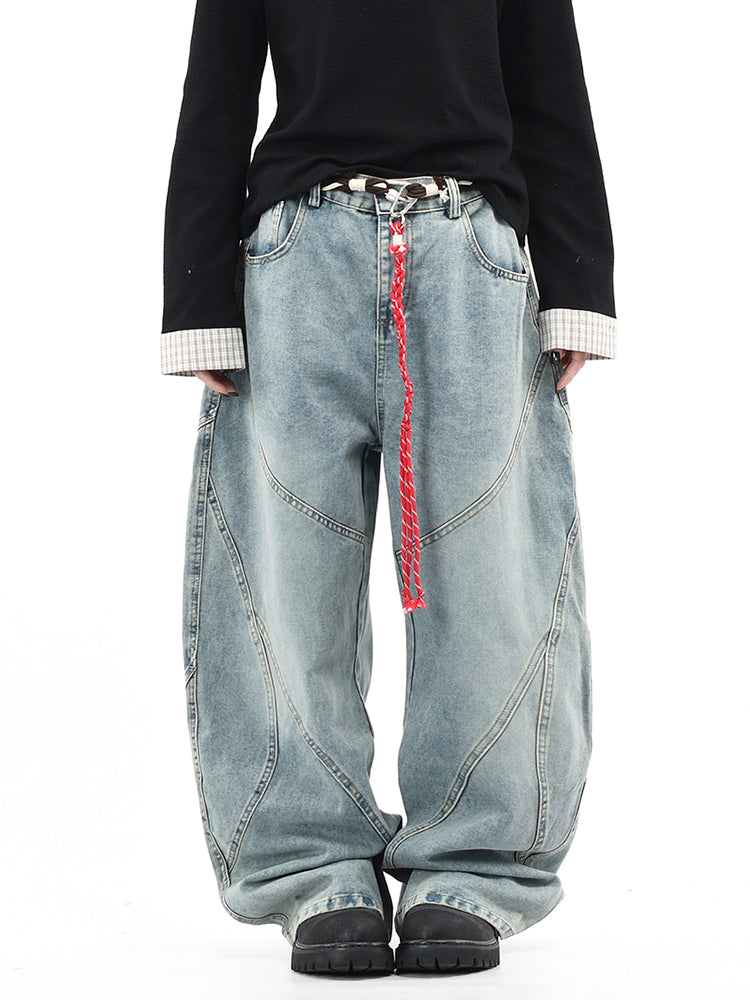 ステッチカーブデニム（ブレードベルト付き）