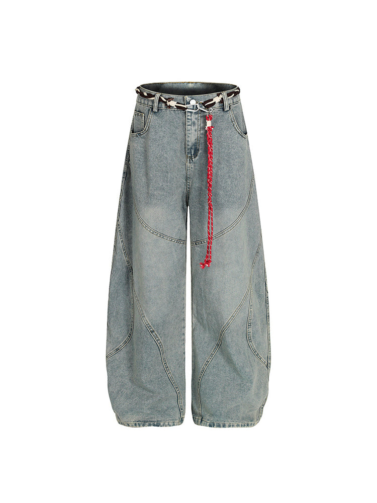 ステッチカーブデニム（ブレードベルト付き）