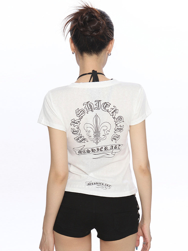 バックプリント半袖Tシャツ