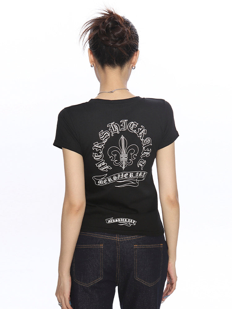 バックプリント半袖Tシャツ