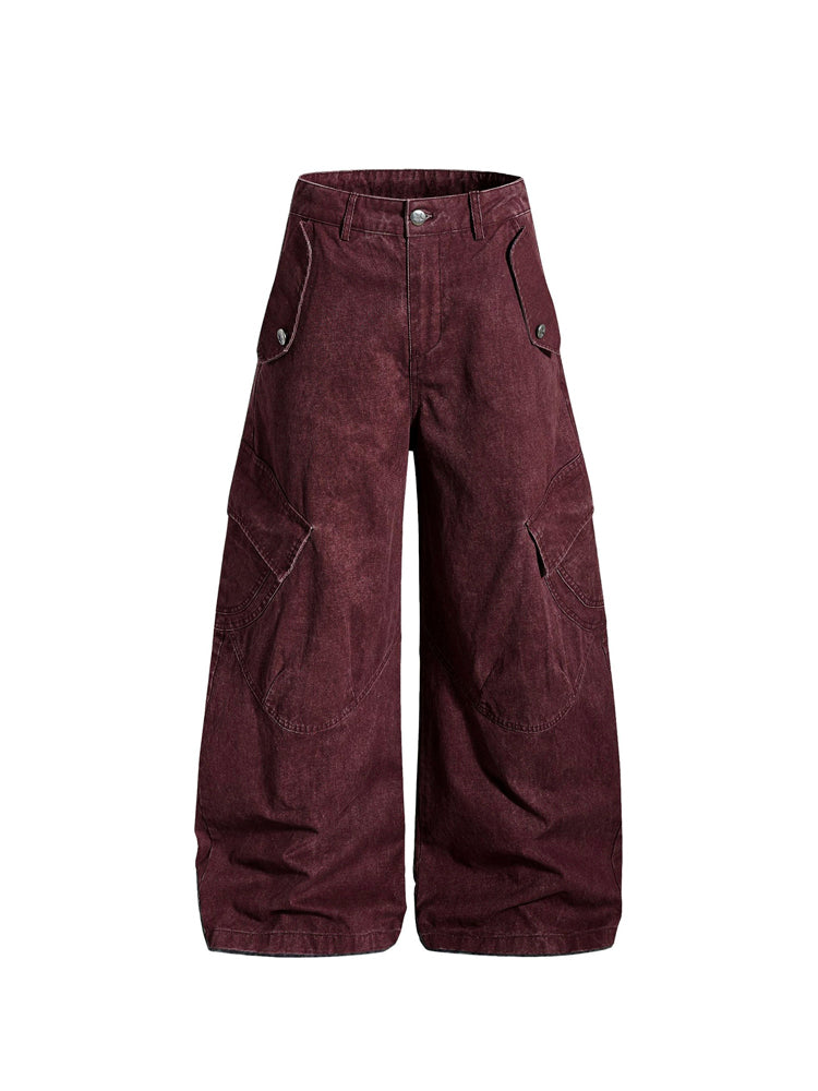 ウォッシュド カーゴ バルーンパンツ