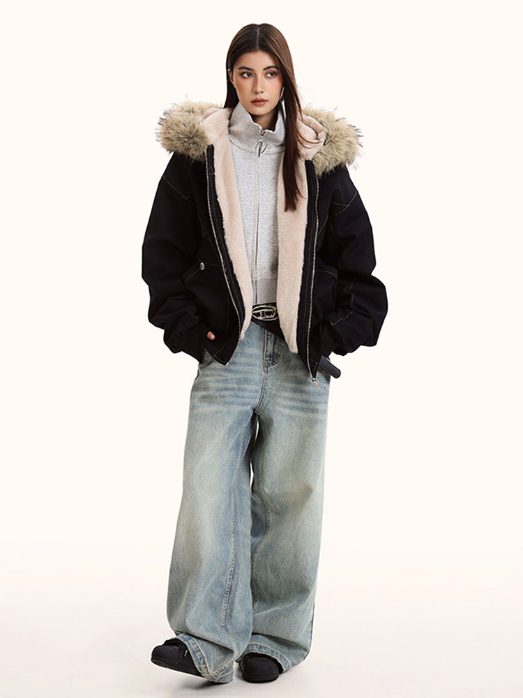 ウォッシュ加工ファージャケット