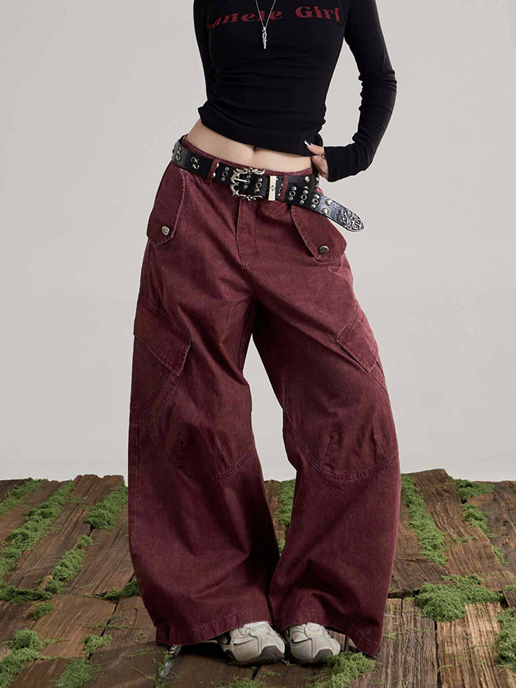 ウォッシュド カーゴ バルーンパンツ