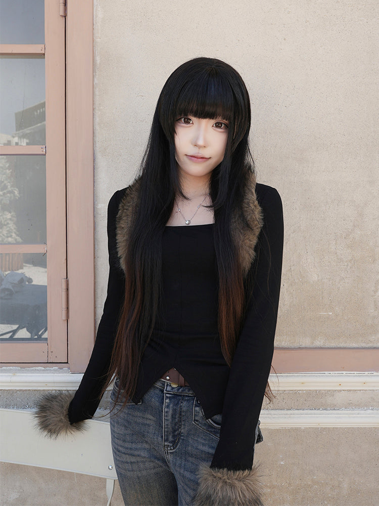 KAKISSタイトファーロングスリーブ