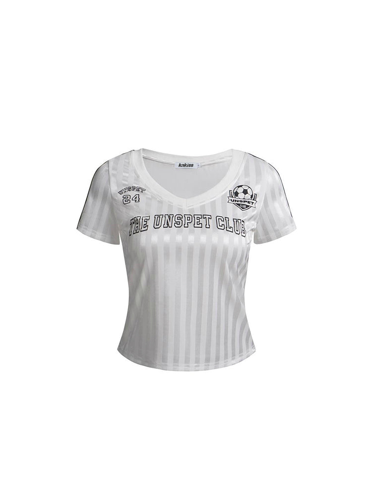 スポーツ風ショートTシャツ