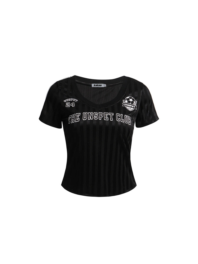 スポーツ風ショートTシャツ