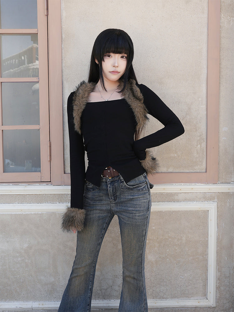 KAKISSタイトファーロングスリーブ