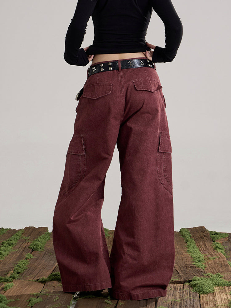 ウォッシュド カーゴ バルーンパンツ