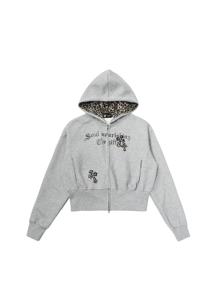 レオパード切替クロスフーディー