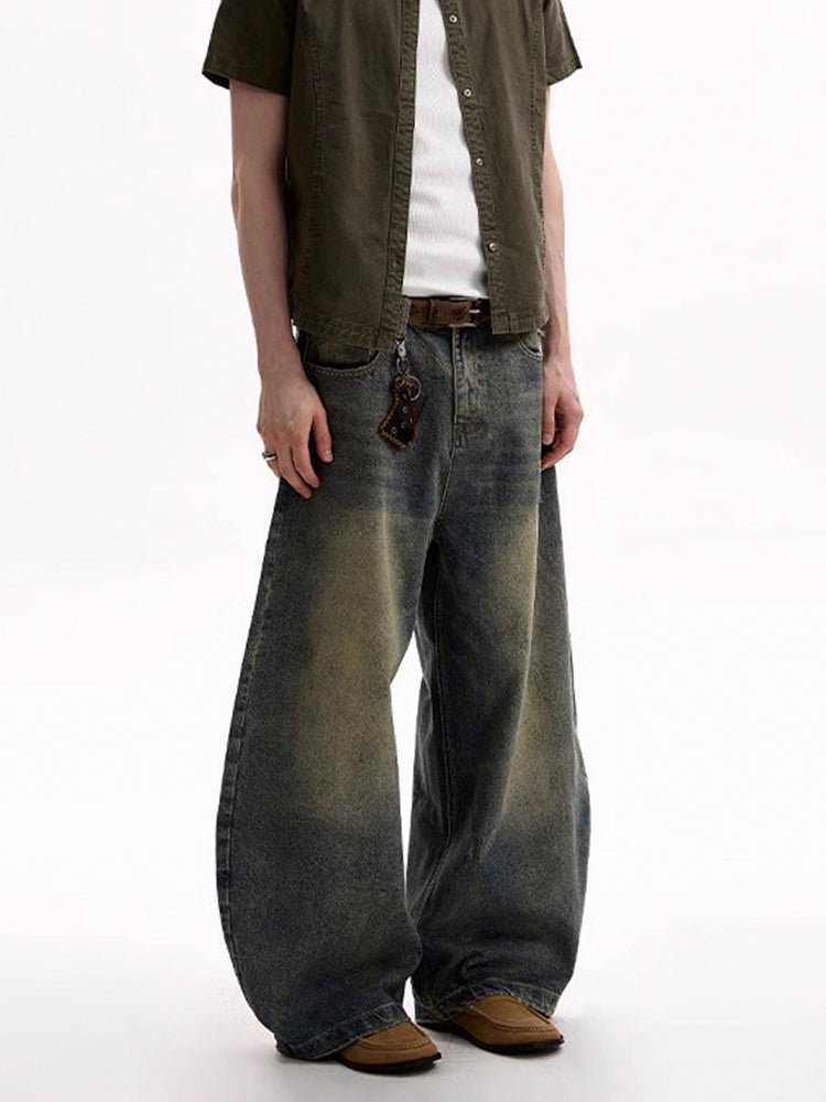 ヴィンテージウォッシュ カーブデニム