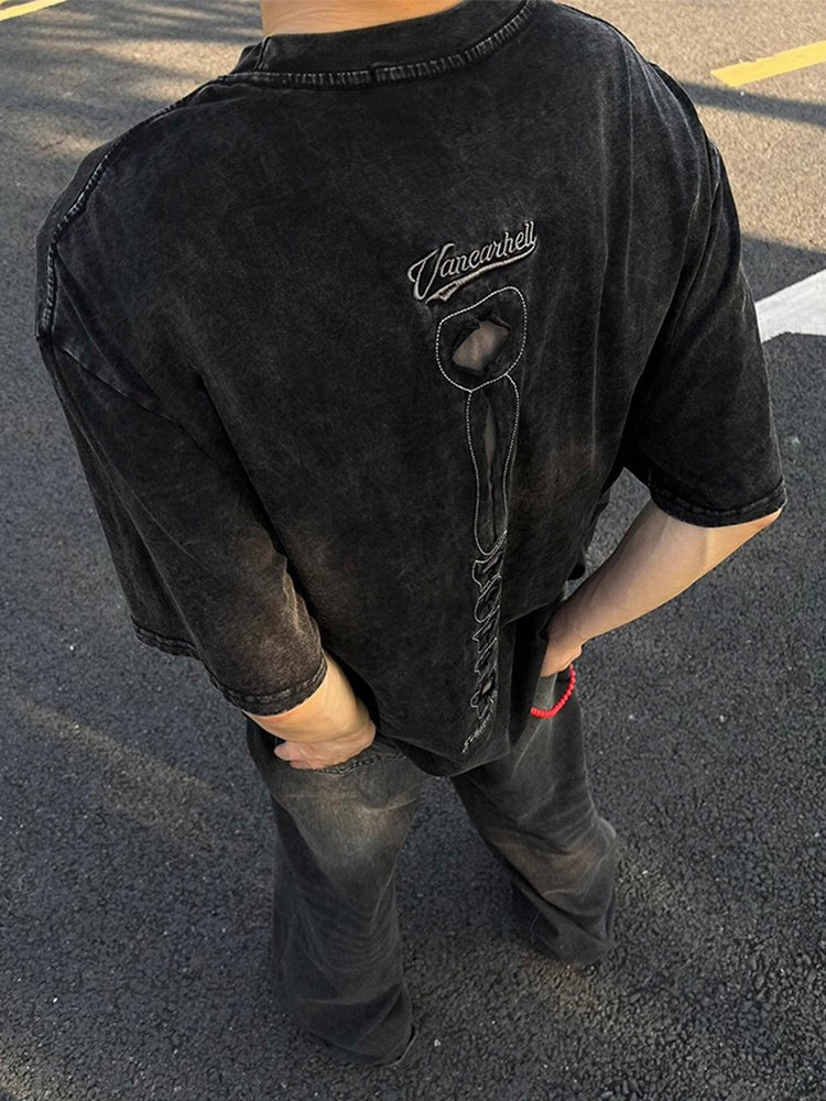 スカルプリントTシャツ