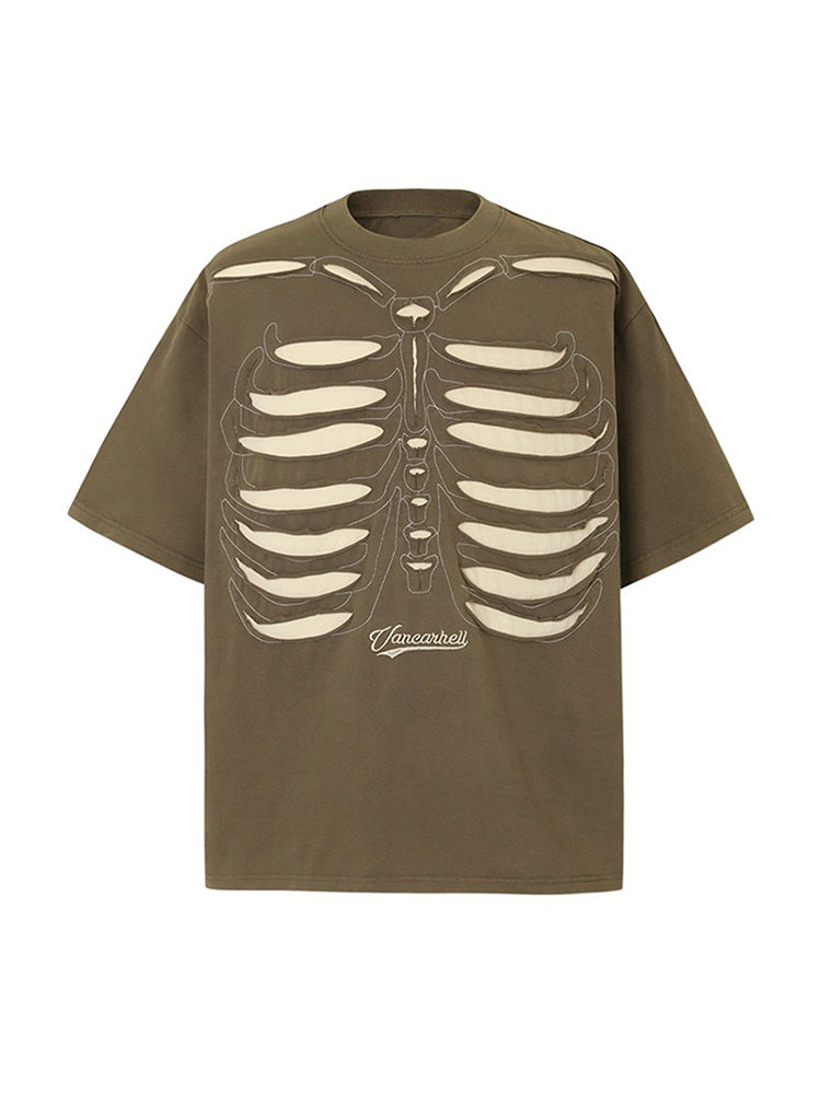 スカルプリントTシャツ