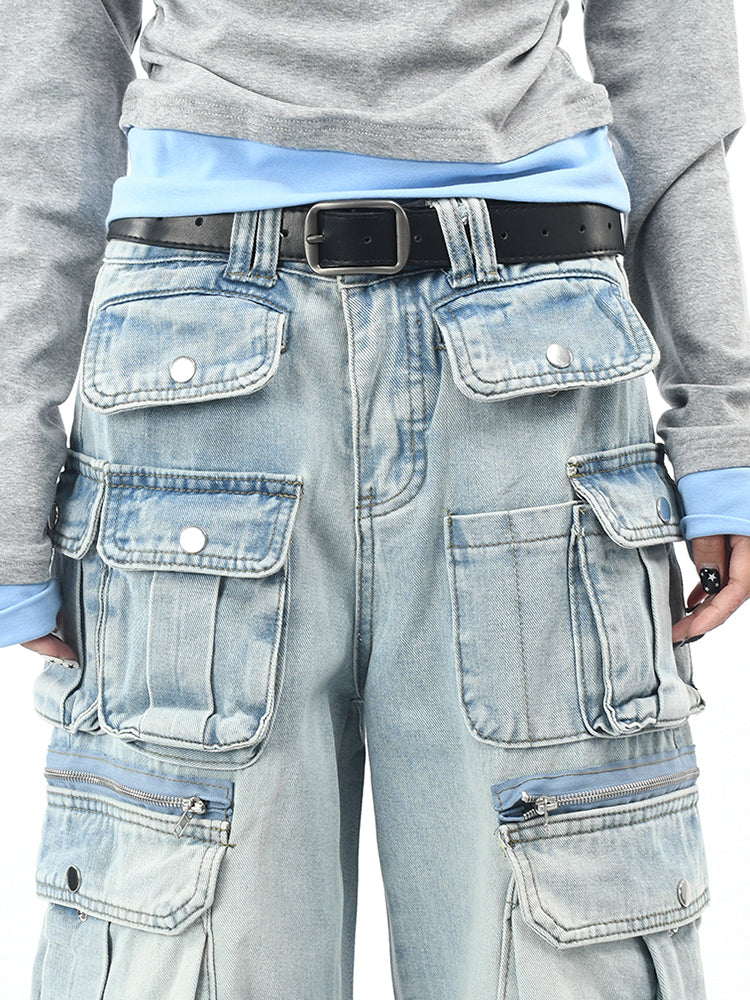 ヴィンテージ多ポケットカーゴデニム