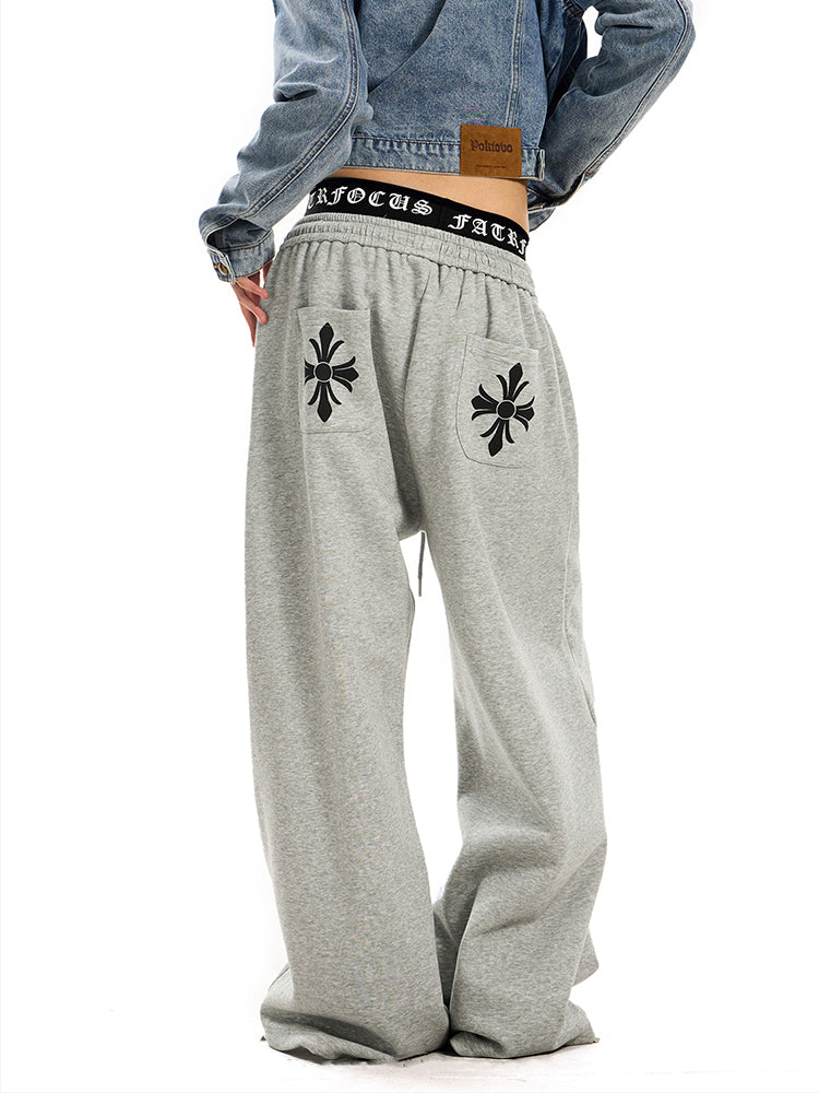 レッグカバー付きデニムショートパンツ