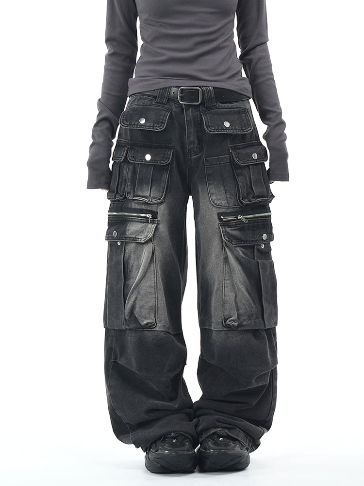 ヴィンテージ多ポケットカーゴデニム