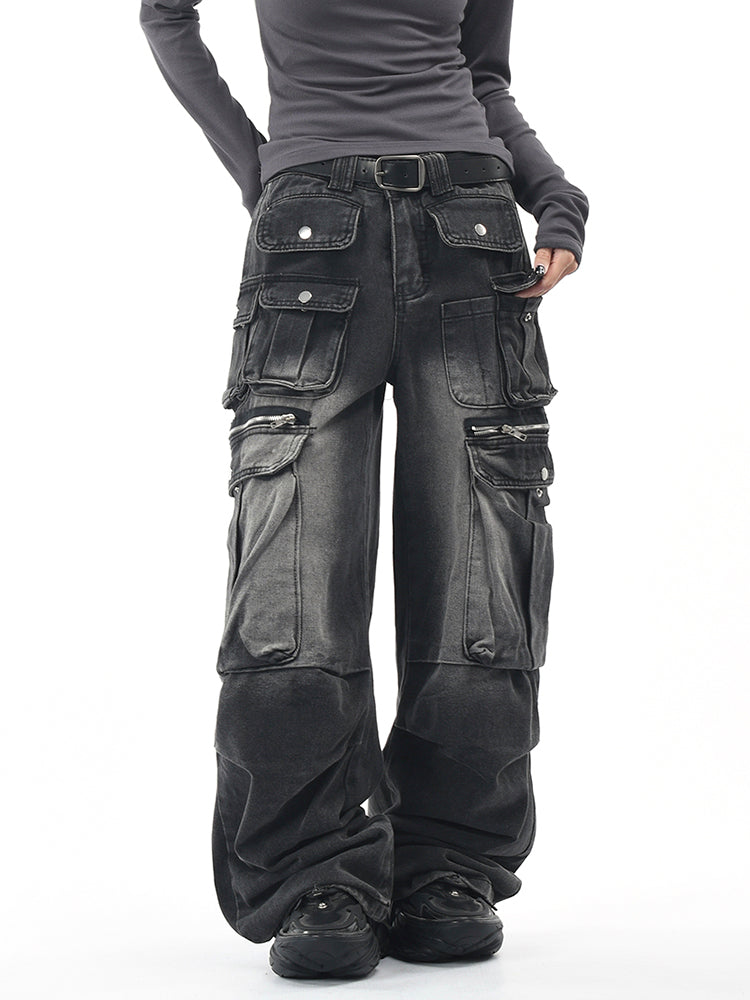 ヴィンテージ多ポケットカーゴデニム