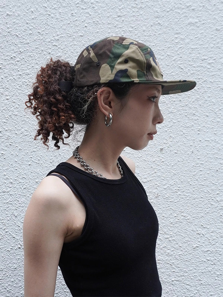 Camouflage flat cap