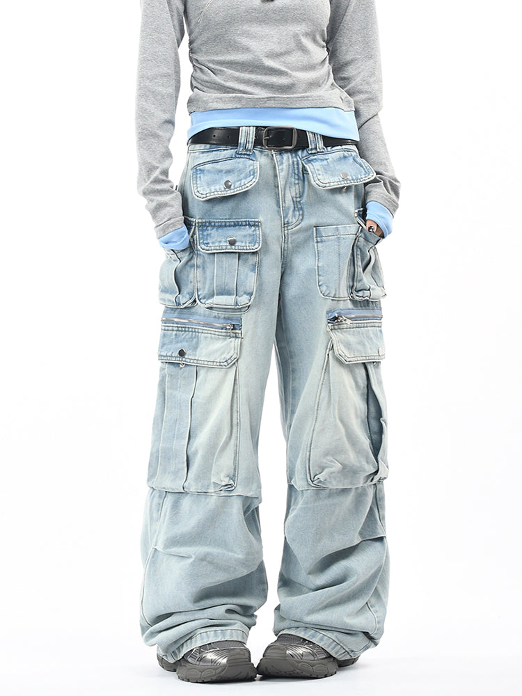 ヴィンテージ多ポケットカーゴデニム