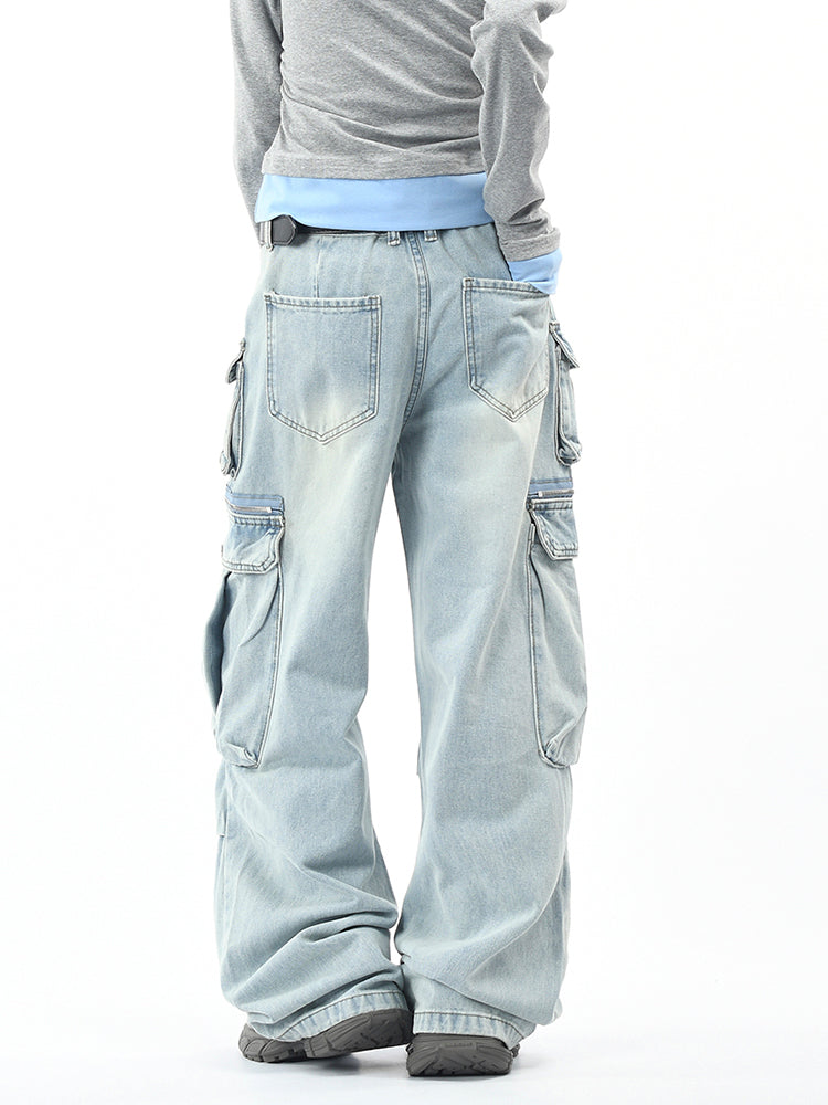 ヴィンテージ多ポケットカーゴデニム
