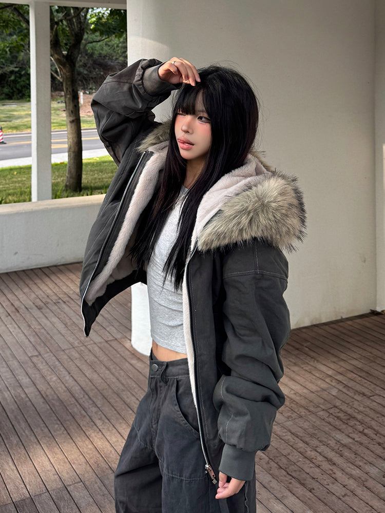 ウォッシュ加工ファージャケット