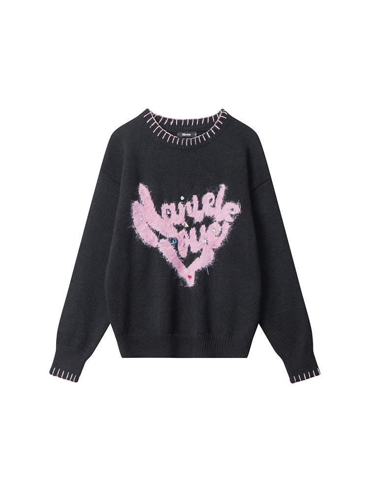 Heart-shaped sweater