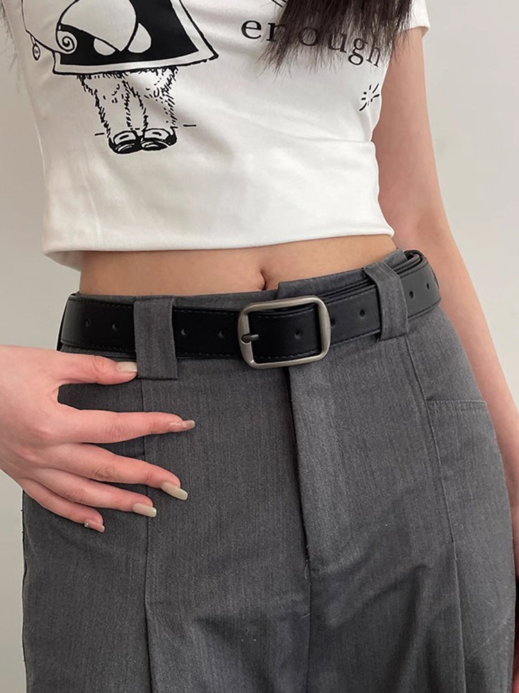 Vintage style simple wide belt