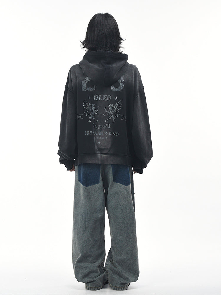 パンクグラフィティルーズジップパーカー