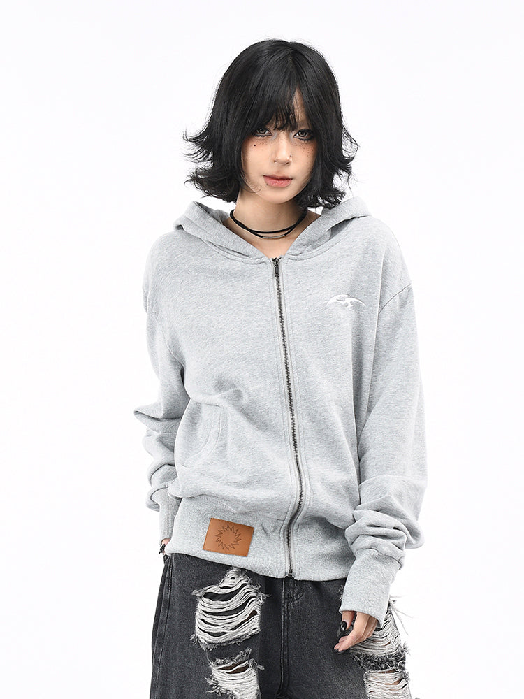 ウエストシェイプショートパーカー ジップアップ