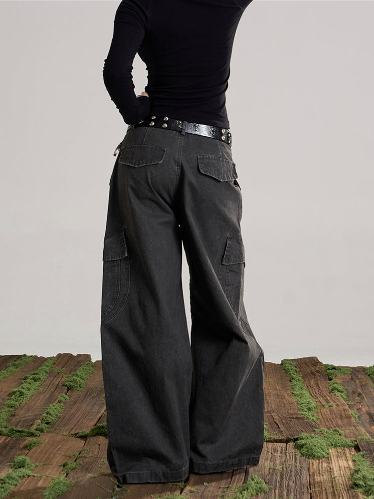 ウォッシュド カーゴ バルーンパンツ