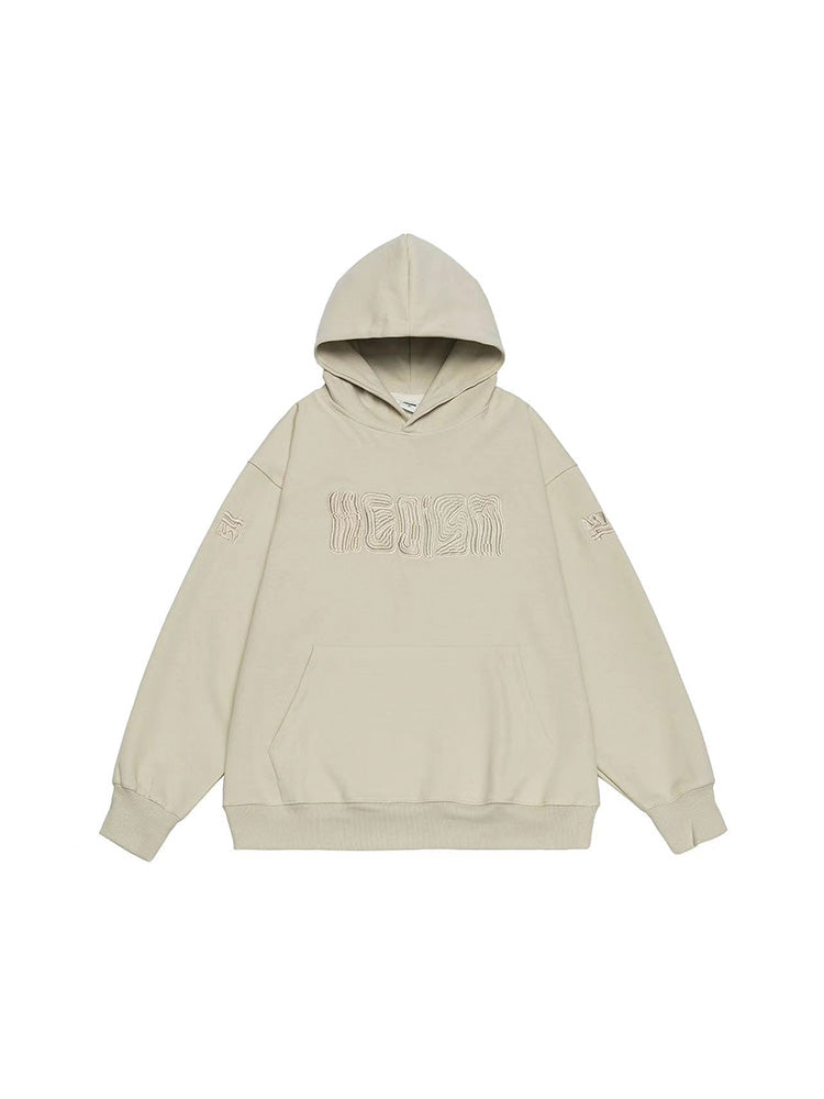 Alphabet embroidered hoodie