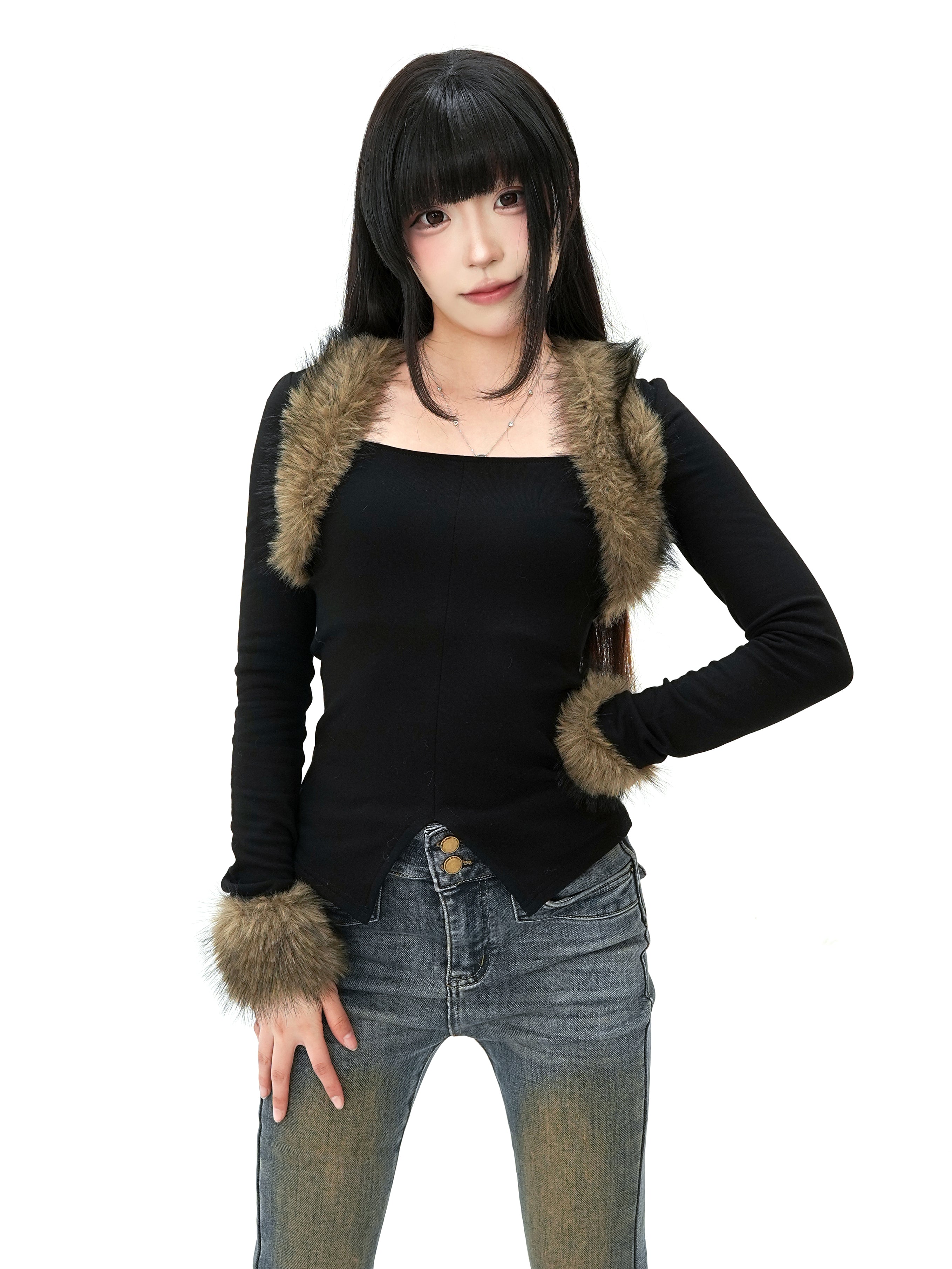 KAKISSタイトファーロングスリーブ